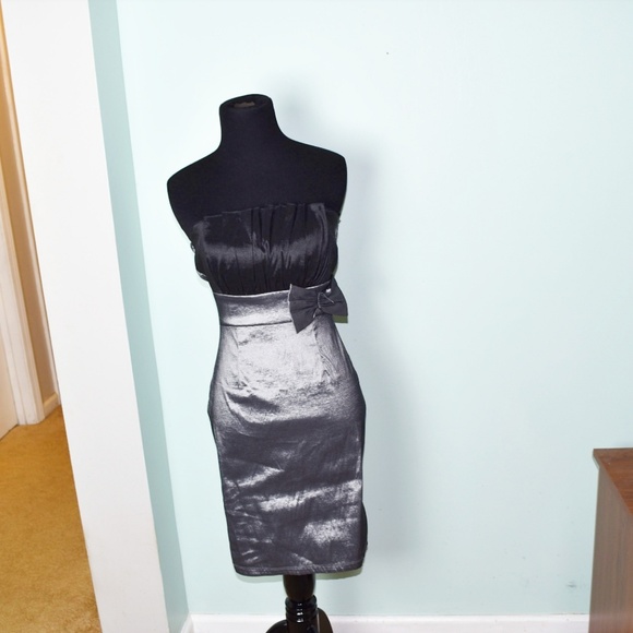 Adorable Black and Silver Dress - Picture 1 of 2